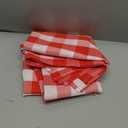 MOSAYT Rectangle Vinyl Tablecloth, 100% Waterproof Buffalo Gingham Plastic Table Cloth, Heavy Duty Wipeable Table Covers for Picnic, Outdoor, Camping - 54 x 78, Red