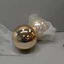 8in Large Christmas Ornaments Shatterproof Christmas Ball Ornaments Giant Xmas Tree Decoration Decorative Hanging Mercury Balls for Party,Home,Holiday (Gold,2pc)