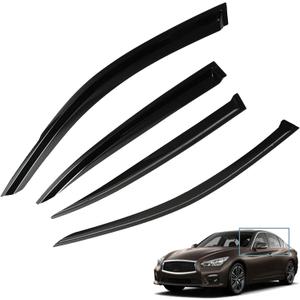 Window Visors Sun Rain Guards - Window Deflectors for Car 4-Pack Vent Shade Deflector Replacement for Q50 2014-2020