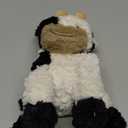 Hopearl Adorable Plush Cow Toy Floppy Dairy Cattle Soft Stuffed Animal Cute Birthday Gifts for Boys Girls Kids Toddlers, 9'' (Black and White)