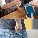 TopMade for MagSafe Wallet with Money Clip, Works with Apple Find My, Magnetic Wallet for iPhone 17/16/15/14/13/12 Series, for iPhone Wallet Stand with Finder Tracker, Dark Blue