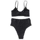 Womens Bikini Set Bandeau Black Bikinis Push Up Swimsuit High Waist Plus Size Swimwear Women Suits Biquini New Bikini L