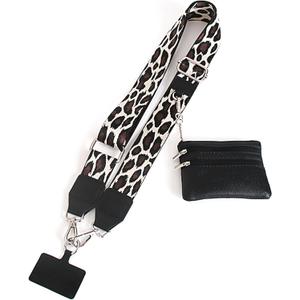 Clip and Go Strap for Phone with Wallet Crossbody, Adjustable Phone Lanyard with Zippered Pouch for Travel Outdoor