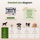Portable Collapsible Soft Dog Crate for Small Dogs, 26in Grey