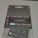 APMRQIB Titanium Cutting Boards for Kitchen, 100% Pure Titanium Cutting Boards Double Sided Non Toxic Cutting Board, Hygiene Durable Dishwasher Safe 10.36.3"