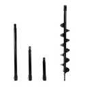3pcs Extension Sets, 4"  31" Auger Bit for Earth Auger,Digger Post Holes Replacement Earth Digger Planting Drill Bit