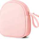 Inesore Headphone Case Compatible with JBL Tune & Live/Sony WH-CH520 510 720/ Sony MDR-ZX/Bose QuietComfort/JLab/BERIBES/TOZO/KVIDIO/SoundCore,Headset Carrying Storage Bag Headphone Pouch, Pink