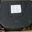 LINSY Accent Chair with Ottoman, Modern Barrel Chair Small Armchair Reading Chair with Footrest, Comfy Round Arms Chair for Living Room Bedroom Reading Room, Velvet, Olive Green