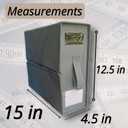 4 Pack Foldable Bed Sheet Set Organizer With Handle, Linen Closet Storage For Blankets, Duvet Covers, With Window And Label, Organizing Bedding, Queen & King Size, Gray