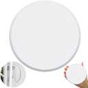 Nosiny 3 Pack Door Knob Protector Plastic 5 Inch White Self Adhesive Door Knob Protector Avoids Handle Damage (White)