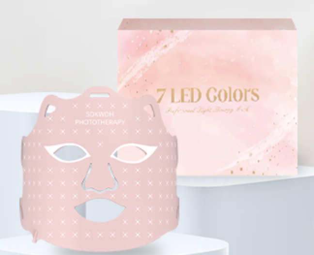SDKWDH Red Light Mask for Face, Pink