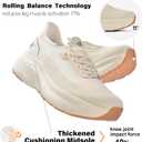 JACKSHIBO Women's Slip in Hands up Free Wide Toe Box Running Shoes Arch Support Cushion Walking Tennis Sneakers with Memory Foam Zero Drop Sole Size 7