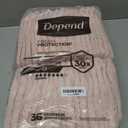 Depend Fresh Protection Adult Diapers, Incontinence & Postpartum Bladder Leak Underwear for Women, Disposable, Maximum, Large, Blush, 72 Count (2 Packs of 36)