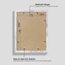 Hongkee 11x14 Picture Frame Set of 4, Made of Glass and Distressed White Wooden Frame, Display 8x10 Pictures with Mat or 11 x 14 Posters without Mat for Wall Mounting, Gallery Photo Frames