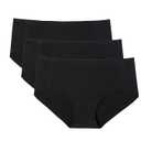 WANDER Women's Seamless Underwear 3-Pack Pure Invisible Breathable Brief Ladies Stretch Hipster Panties M