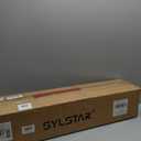 SYLSTAR Hybrid Powered LED Work Light with Tripod, 12000 Lumens Corded & Rechargeable Battery Work Light, 7.4ft Aluminum Telescopic Stand, 3 Brightness Levels, IP65, Dual Head, Portable Job Site Light