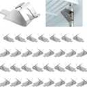 920158 Freezer Shelf Clips [32 Pack] Stainless Steel Refrigerator Shelf Clips, Commercial Refrigerator Shelf Clips, Refrigerator and Freezer Shelf Support Clips by Cenipar