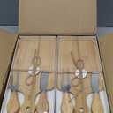 12 Set Bridal Baby Shower Wedding Party Favors Charcuterie Boards Bulk Cheese Mini Cutting Board Gift Set Bamboo with Thank You Tags for Guests for Valentine's Day Housewarming Christmas Birthday, Medium