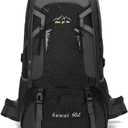 60L Hiking Backpack,Camping Backpack Lightweight Travel Daypack Waterproof Backpacking Bag for Men Women (Black)