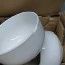 DOWAN 22 OZ Ceramic Cereal Bowls - 5.25" White Soup Bowls Set of 6 for Kitchen, Bouillon Cups for Cereal, Soup, Oatmeal, Rice, Dishwasher & Microwave Safe