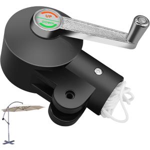 Patio Umbrella Parts - Cantilever Umbrella Stand with Adjustable Rocking Handle, Suitable for Courtyard and Garden