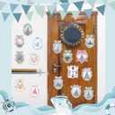 RiVolTa Castle Cruise Door Magnets - 16 Pcs Cute Ship Cabin Decorations Magnetic Watercolor Magic Mirror Forest Stickers Anchor Stateroom Decals for Holiday Carnival Party Decor Car Fridge Accessories