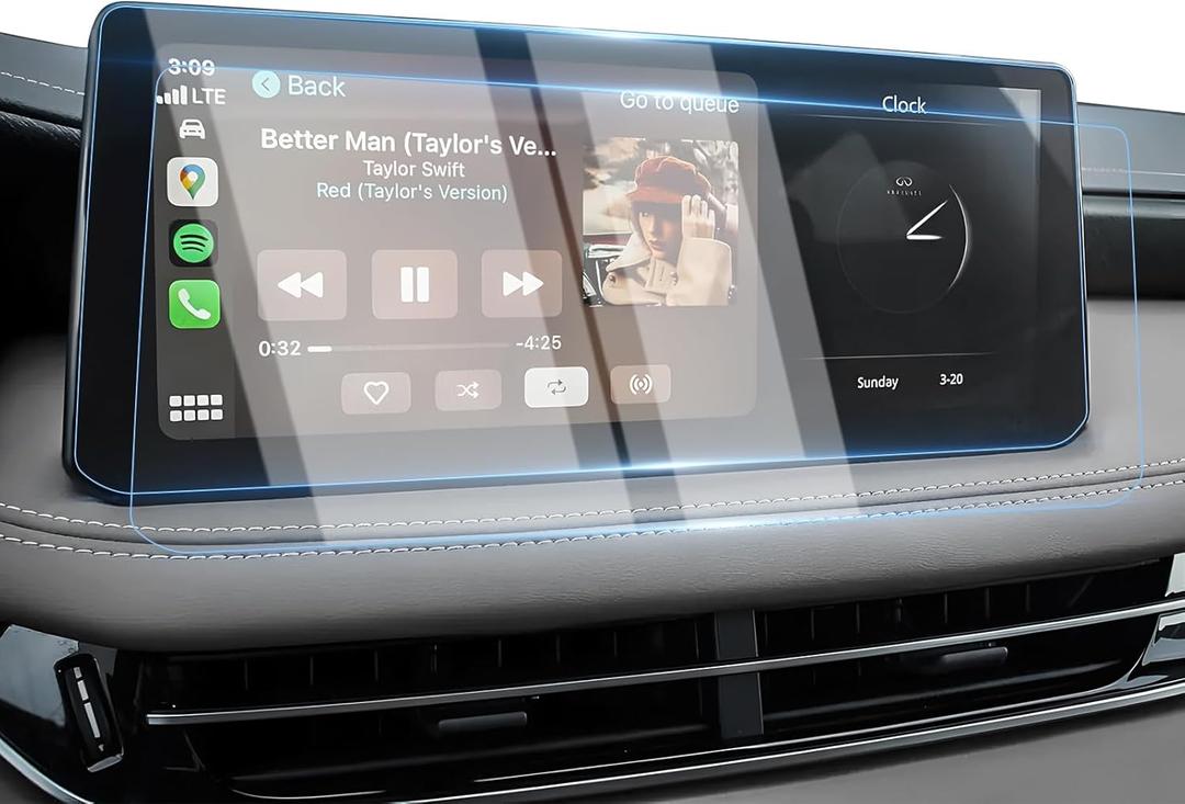 Karltys [Upgrade 2 Pack Screen Protector for [No Glare & Fingerprint] Tempered Glass 2022~2026 Infiniti QX60 12.3 Inch