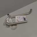 Toilet Grab Bars 16 Inch - Toilet Paper Holder Grab Bar Stainless Steel Knurled Toilet Grab Bars for Seniors Bathtub Bathroom Rails for Elderly Safety Balance Support, Brushed Nickel