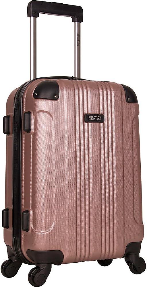 Kenneth Cole REACTION Out of Bounds Lightweight Hardshell 4-Wheel Spinner Luggage, Rose Gold, 20-Inch Carry On