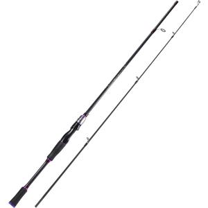 Sougayilang Fishing Rod 24-Ton Carbon&Glass Fiber Composite Spinning and Casting Rod, 2 Piece for Bass Trout Crappie Travel Fishing- 6'0"