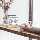 Drummer Gifts for Women Men, Drumming Gifts for Drummer Teen Drum Player Drum Room Music Room Studio Bedroom Wood Sign Decor