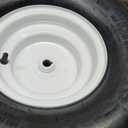 20x8-8 Lawn Mower Tires with Rim (with KEYWAY), Natural Rubber Turf Tire for Riding Lawn Mowers | Pneumatic 4 Ply Tubeless | 3.5" Offset | Bore ID 3/ 4" | 965 Pounds Capacity 2PCS