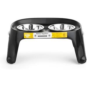 EveryYay Dining in Elevated Double Diner Dog Feeder 4 Cups