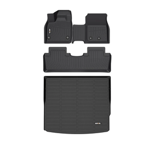 AIPOIL® Floor Mats & Cargo Liner Set for 2023 2024 2025 Nissan Ariya All Weather Protection TPE Anti-Slip Automotive Full Set Custom Car Mats Accessories - Black
