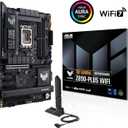 ASUS TUF Gaming Z890-PLUS WiFi Z890 LGA 1851 ATX Motherboard, Intel Core Ultra Series 2 Ready, Advanced AI PC-Ready, 16+1+2+1 Stages, DDR5, PCIe 5.0, Thunderbolt 4 Type-C, 4X M.2, Wi-Fi 7, 2.5Gb
