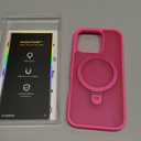 CASEKOO Ultra-Magnetic Stand for iPhone 16 Pro Case [Military Drop Protection] [Compatible with MagSafe] Shockproof Translucent Matte Slim Ring Holder Case for iPhone 16 Pro 6.3", Hot Pink