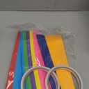 Lincia 600 Sheet Paper Chain Garland Strips 1x8 Inch with Double Sided Tape, DIY Construction Paper Chains for Birthday Wedding Holiday Party Decorations, Crafts Supplies (Mexican Festival)