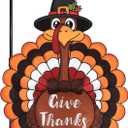 Thanksgiving Garden Flag Outdoor Decorations for Outside Double-Sided Printed, Large Fall Turkey Winter Autumn Yard Flags House Banner Yard Sign Seasonal Decoration