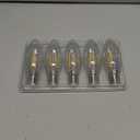 Ascher E12 LED Classic Candelabra Clear Light Bulb, 4W, Equivalent 40W, Warm White 2700K, Non-Dimmable, Filament Clear Glass, Pack of 5