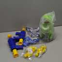 NIPLOOOW Dinosaur Shooting Toys for Kids 3-5 Years, Movable Target Shooting Games with 2 Air Pump Launcher, Interactive Competition Game Gift for Boys and Girls Ages 3 4 5 6 7 8 Years Old (2 Popper Guns)