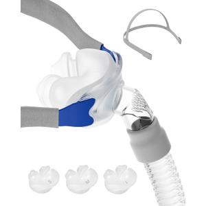 Replacement Set for Airfit P10 Nasal Pillow, Includes 3 Size Nasal Pillows, Adjustable Headgear, Tube Frame and Hose, All in One Set