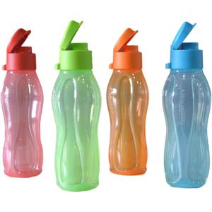 Tupperware Aquasafe Fliptop Bottle (310Ml), Set of 4