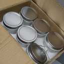 Amzcku 4 oz Glass Mason Jars with Regular Mouth Lids - 24-Pack Glass Canning Jars for Storage, Overnight Oats, Jam, Jelly, Honey, Beans, Spices, Wedding Favors, Shower Favors