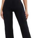 HSQSMWJ Woman One Piece Jumpsuit Bodycon Hollow Out V Cut Scrunch Workout Yoga Bodysuit (X-Small, Black)