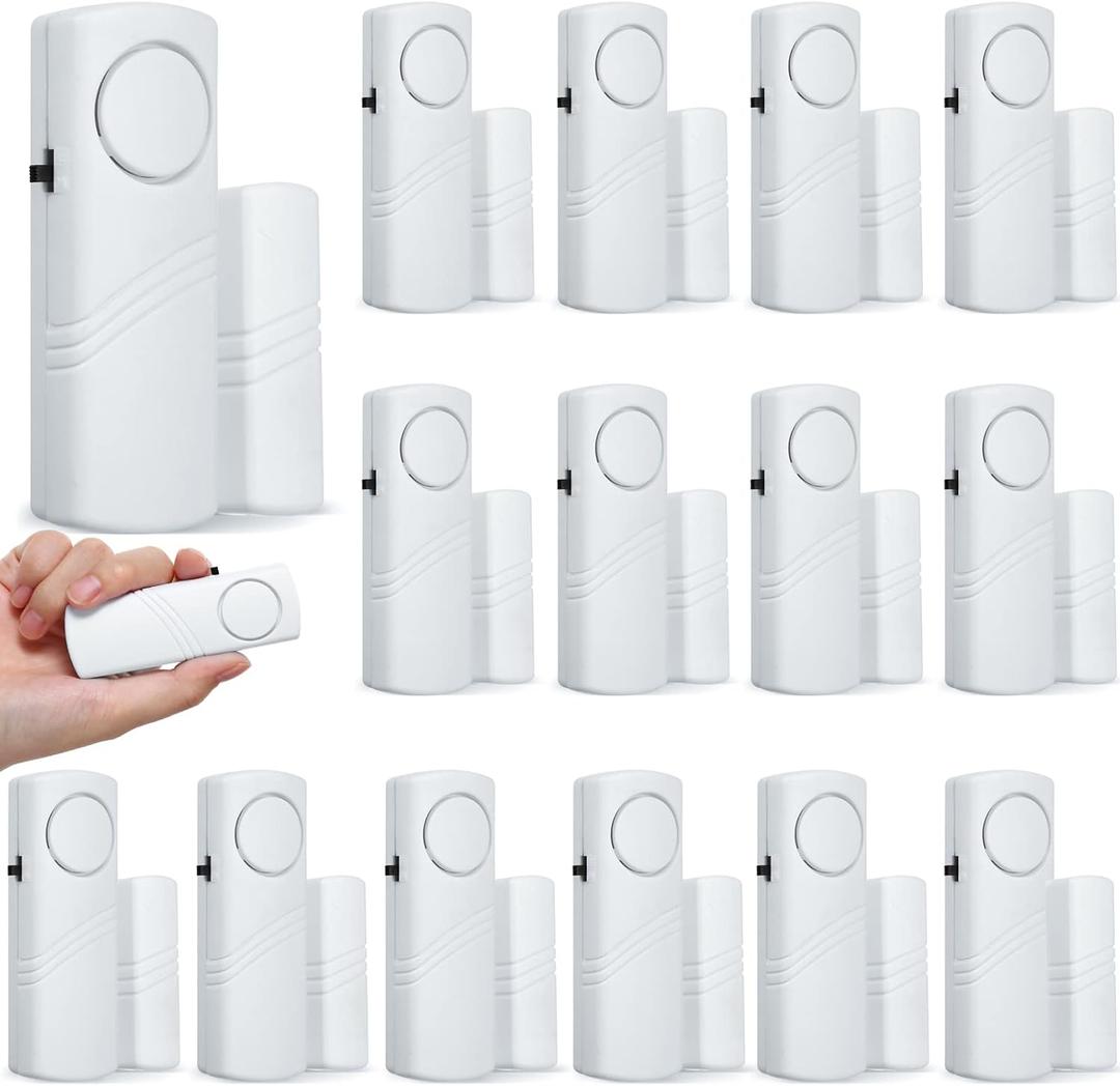 Youyole 16 Pieces Door Window Alarm for Home Security Bulk Wireless Door Window Alarm Sensors Anti Theft Security Burglar Bell for Safety, Doorbell, Office, House Safety Protection