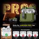 Inesore Compatible with AirPods Pro 3 Generation Case,Secure Lock & Phone Stand Design,Compatible with MagSafe,Automatic Snap Switch Secure Cover for New AirPods Pro 3rd (2025)-Dark Green