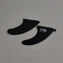 SBS - 8 inch Longboard & SUP Single Fin - 8" Center Fin for Surfboard & Paddleboard (Black with Logo)