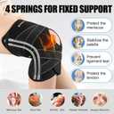 NEENCA Knee Brace for Women & Men, Compression Knee Support with X-Straps Design - ACL, MCL, PCL, Meniscus Tear & Arthritis Pain Relief - Stabilizing Joint with Side Stabilizers & Patella Gel Pads (Black, XXXL)