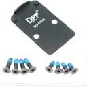 DPP Titanium Adapter Plate Compatible with SIG P320 with Romeo 1 Pro Optic Ready Cut and Holosun 407C/507C/508T Trijicon RMR/SRO