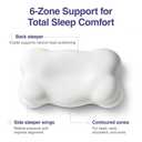 Mellow CloudAlign Memory Foam Pillow for Neck & Shoulder Support, High